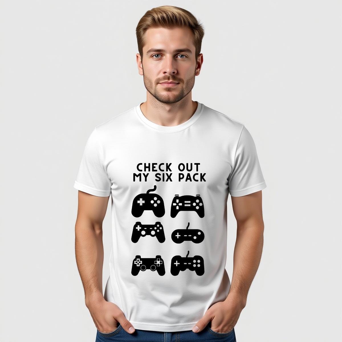 Gamer Six Pack Controller svg, png, dxf, eps & pdf (Digital Download)