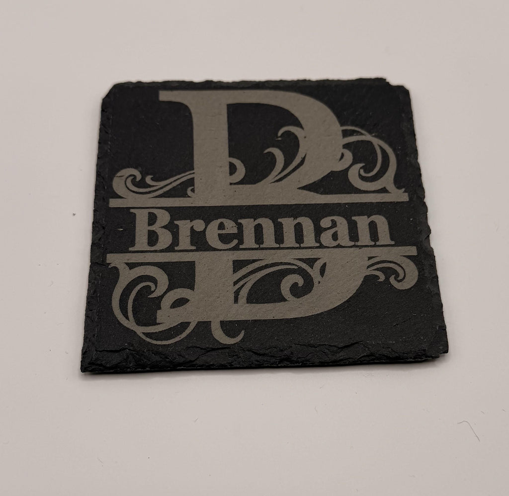 Monogram Slate Coasters