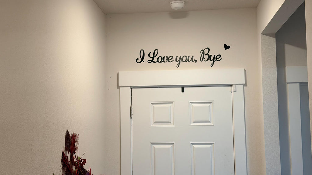 I Love You Bye Typography Wall Art (Digital Download)