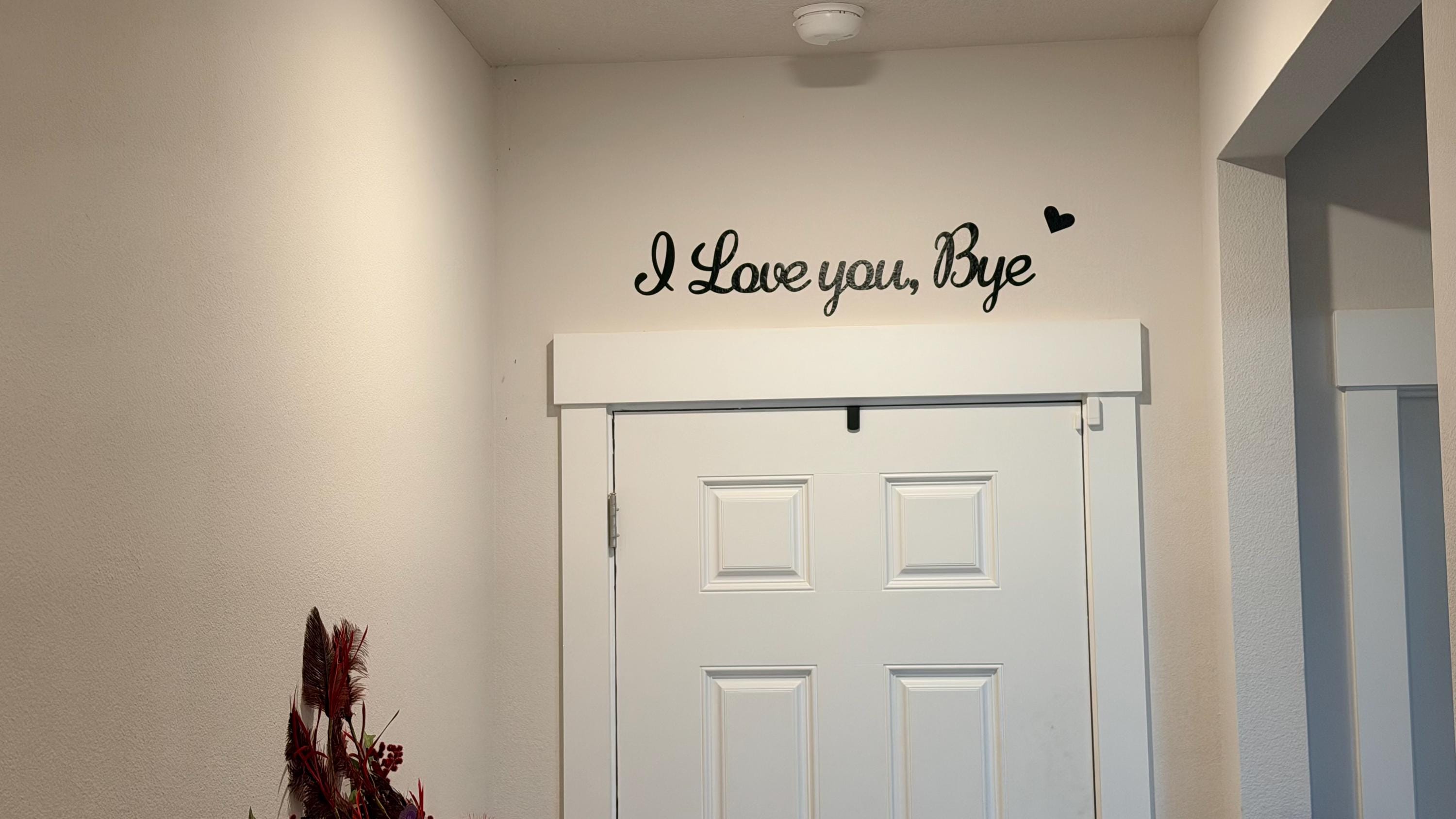 I Love You Bye Typography Wall Art (Digital Download)