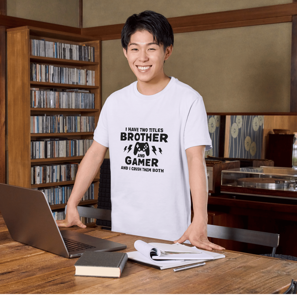 Brother Gamer SVG PNG, Funny Gaming Bro Gift, Video Game Controller Shirt (Digital Download)
